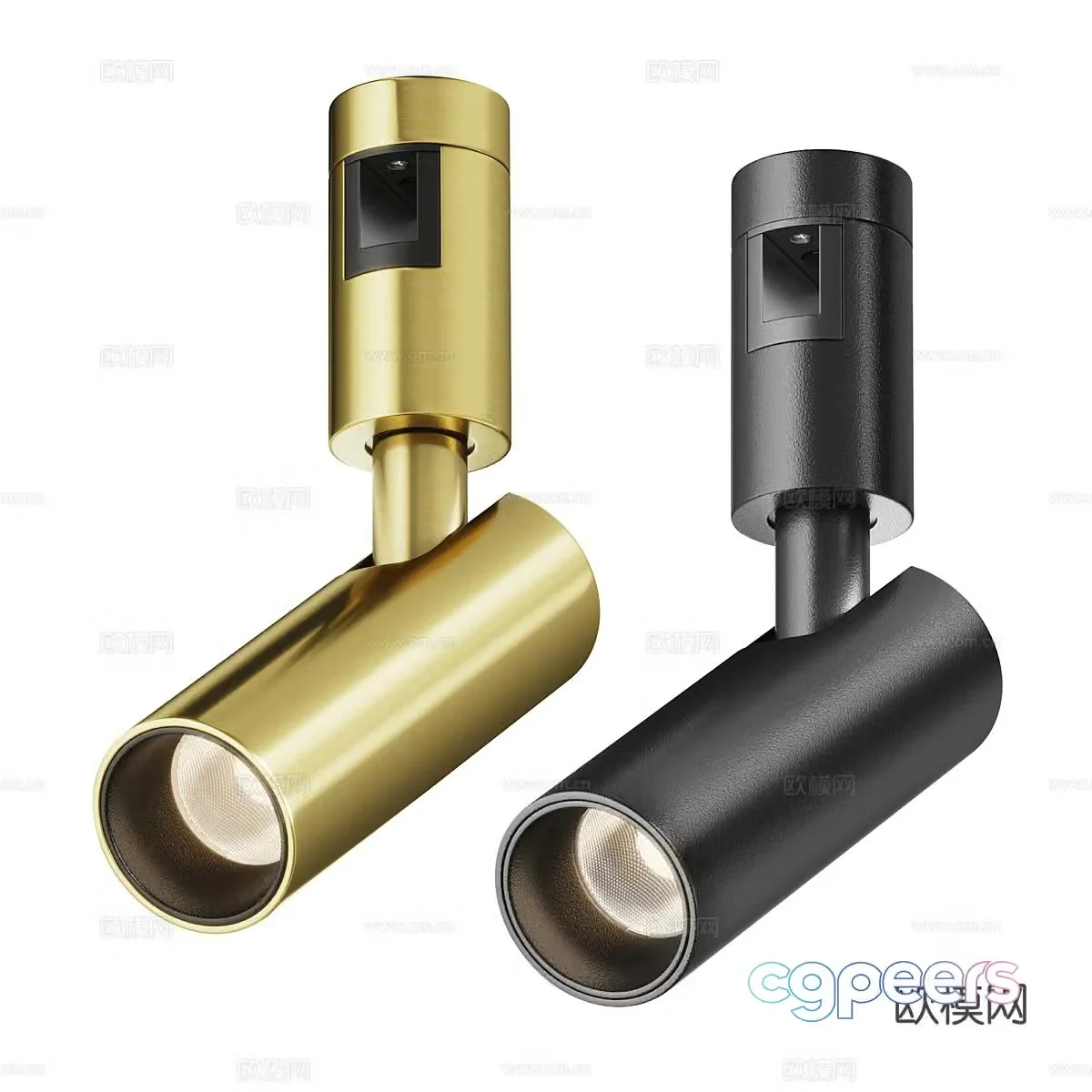 Exhibition downlight spotlight magnetic light 3d model