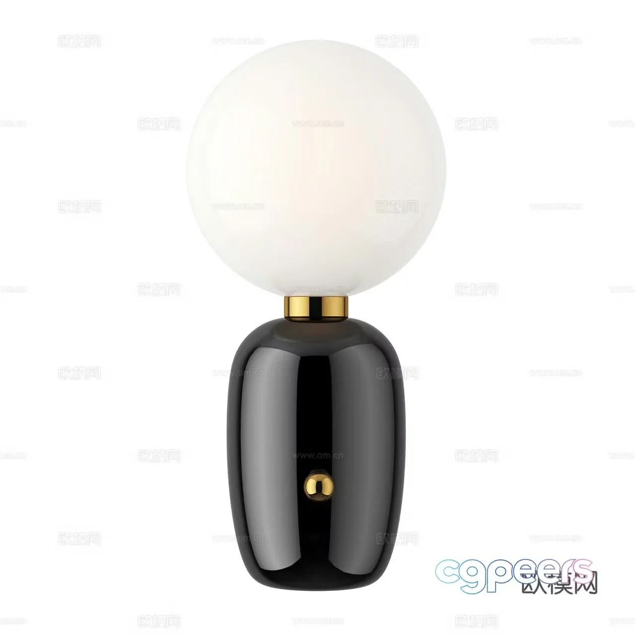 Parachilna modern desk lamp retro desk lamp glass desk lamp spherical desk lamp 3d model