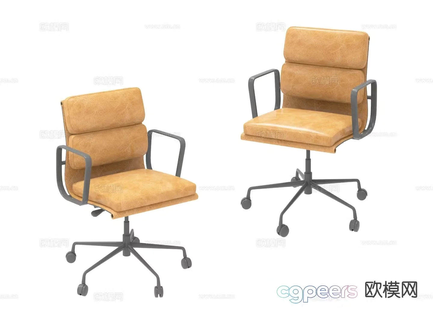 Modern office chair conference chair 3d model