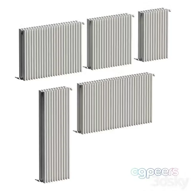3ds Max Free – Heating radiators are rectangular. 5 models