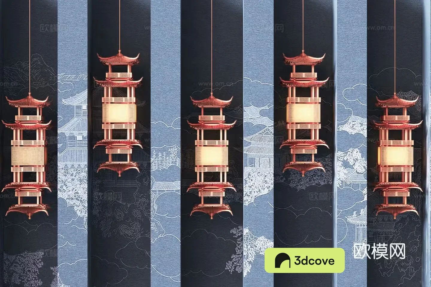 New Chinese chandelier