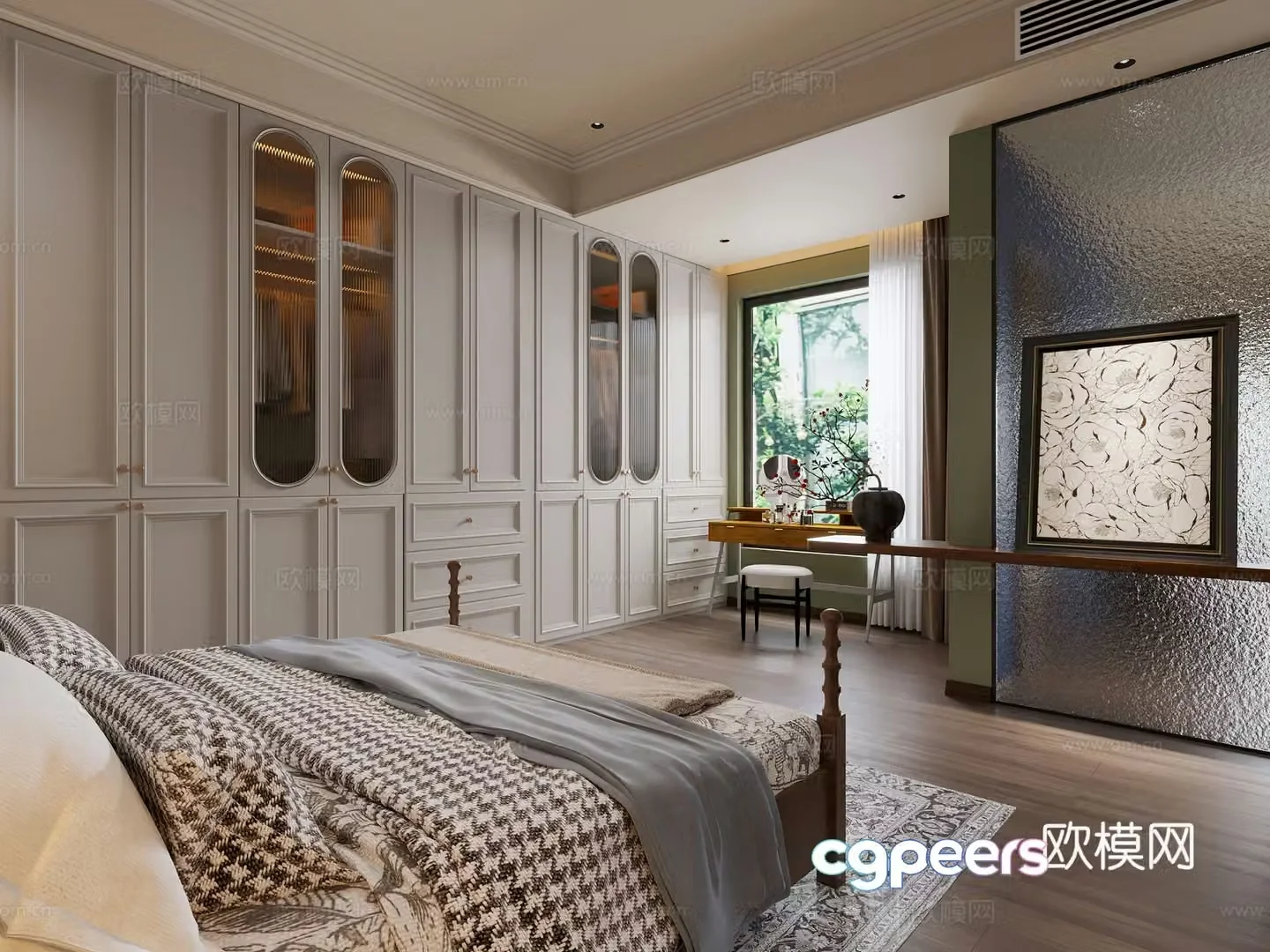 French bedroom master bedroom 3d model