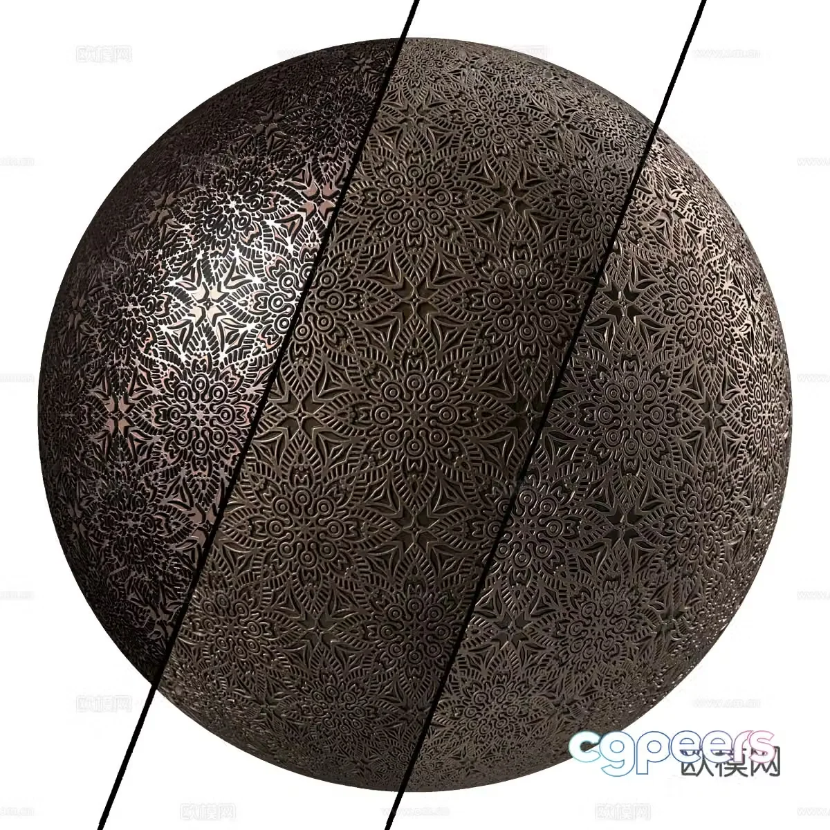 Metal panel metal carving 3d model