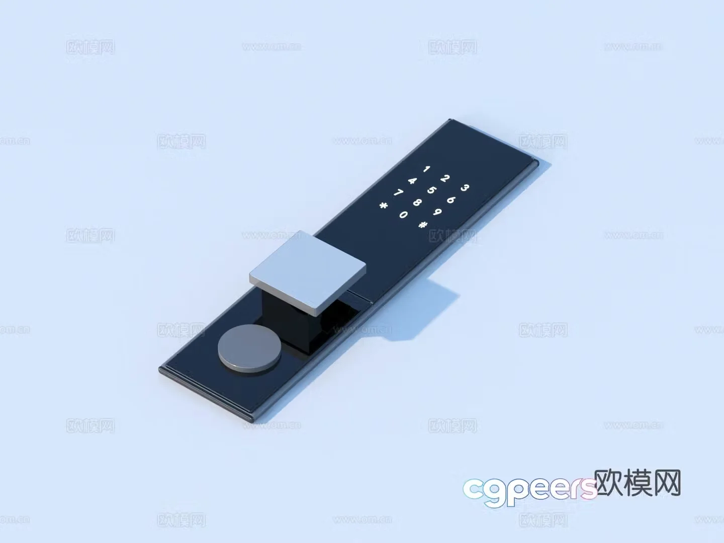 Smart lock Fingerprint lock Password lock 3d model