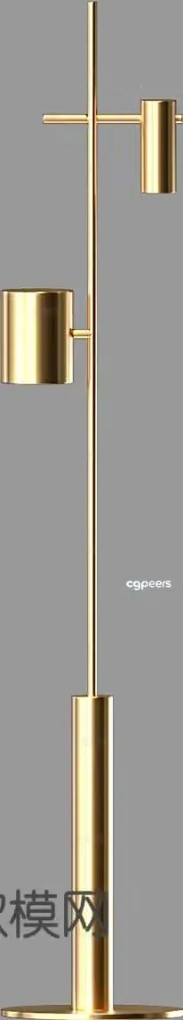 Light luxury floor lamp 3D model