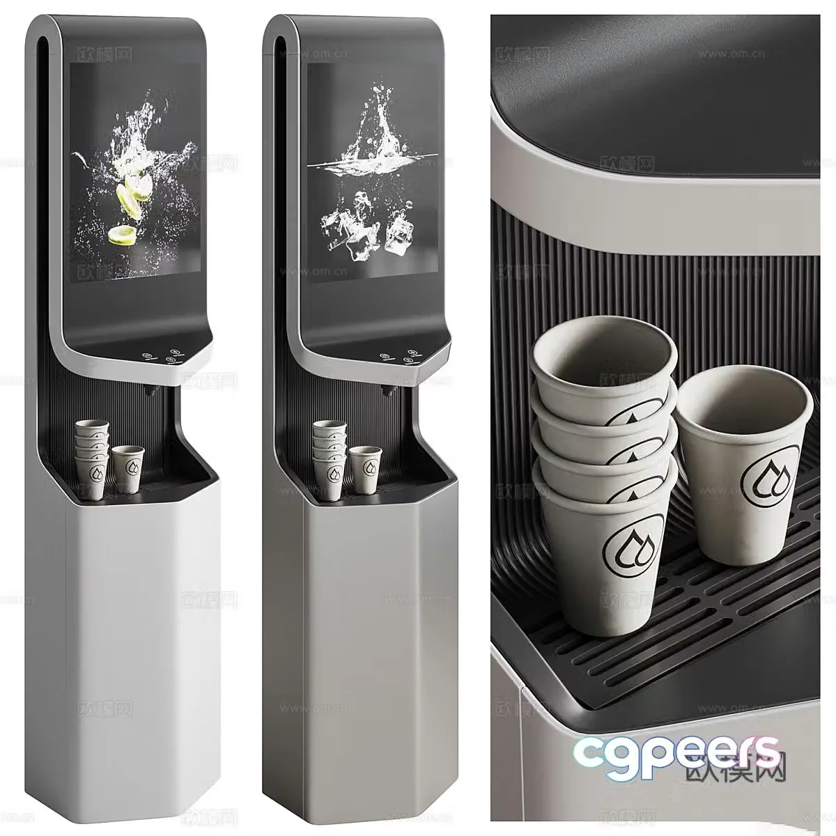 Water dispenser purifier 3d model