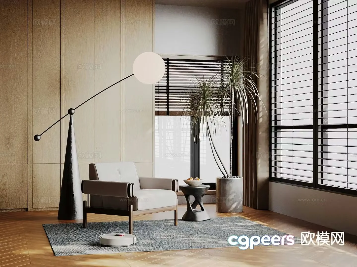 modern leisure chair chair armchair 3d model