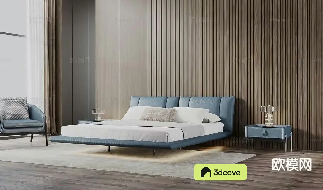 Modern double bed