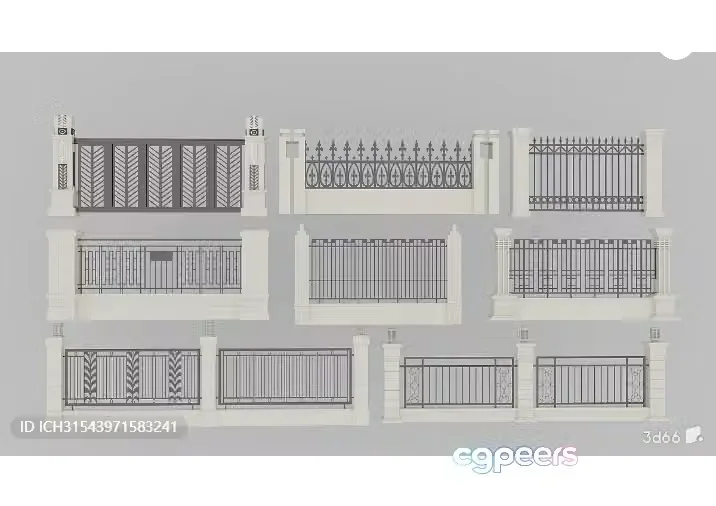 A 3D Rendering Of A Gate 3D Model – 1561 – VRAY Render