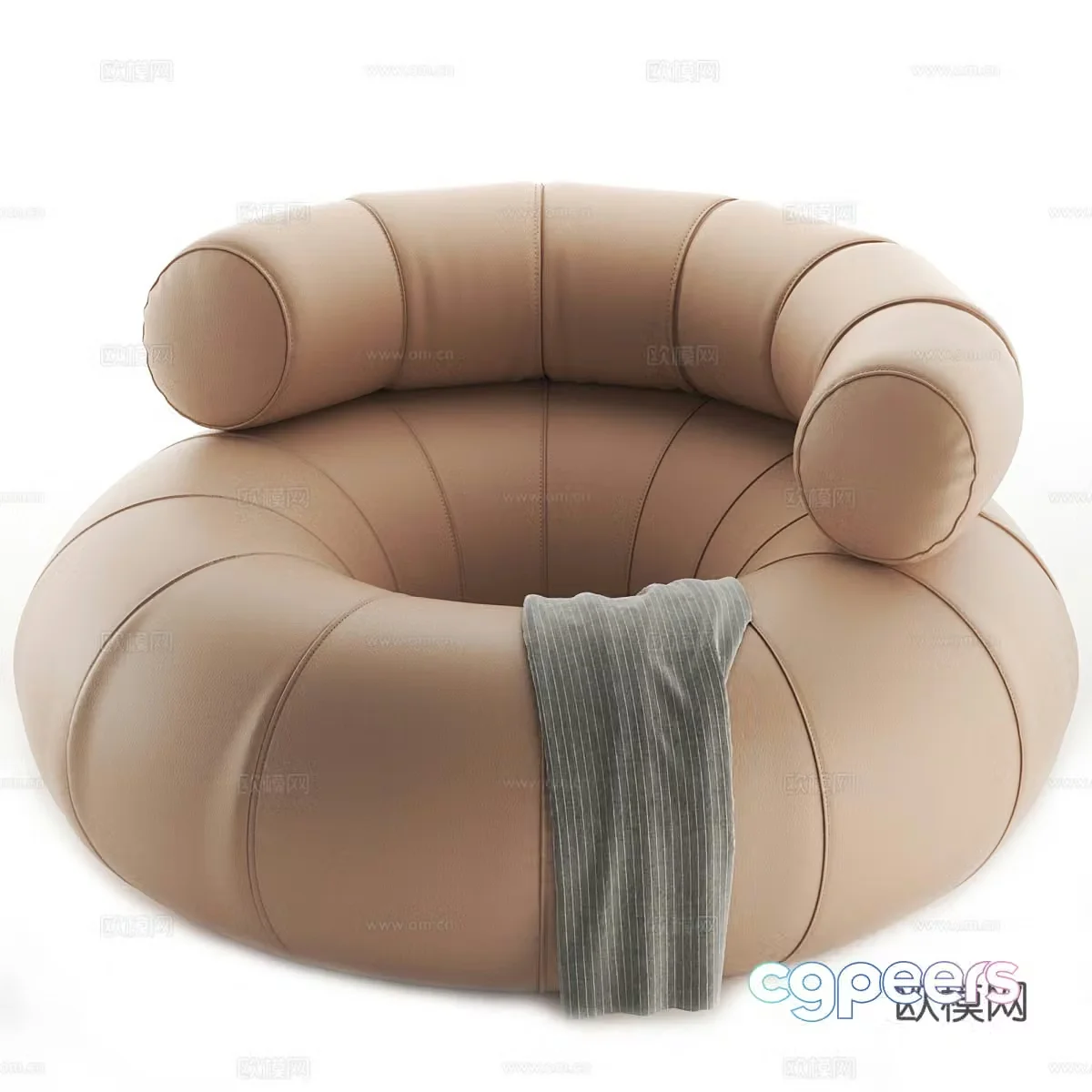 Modern Italian DON OUT armchair 3d model