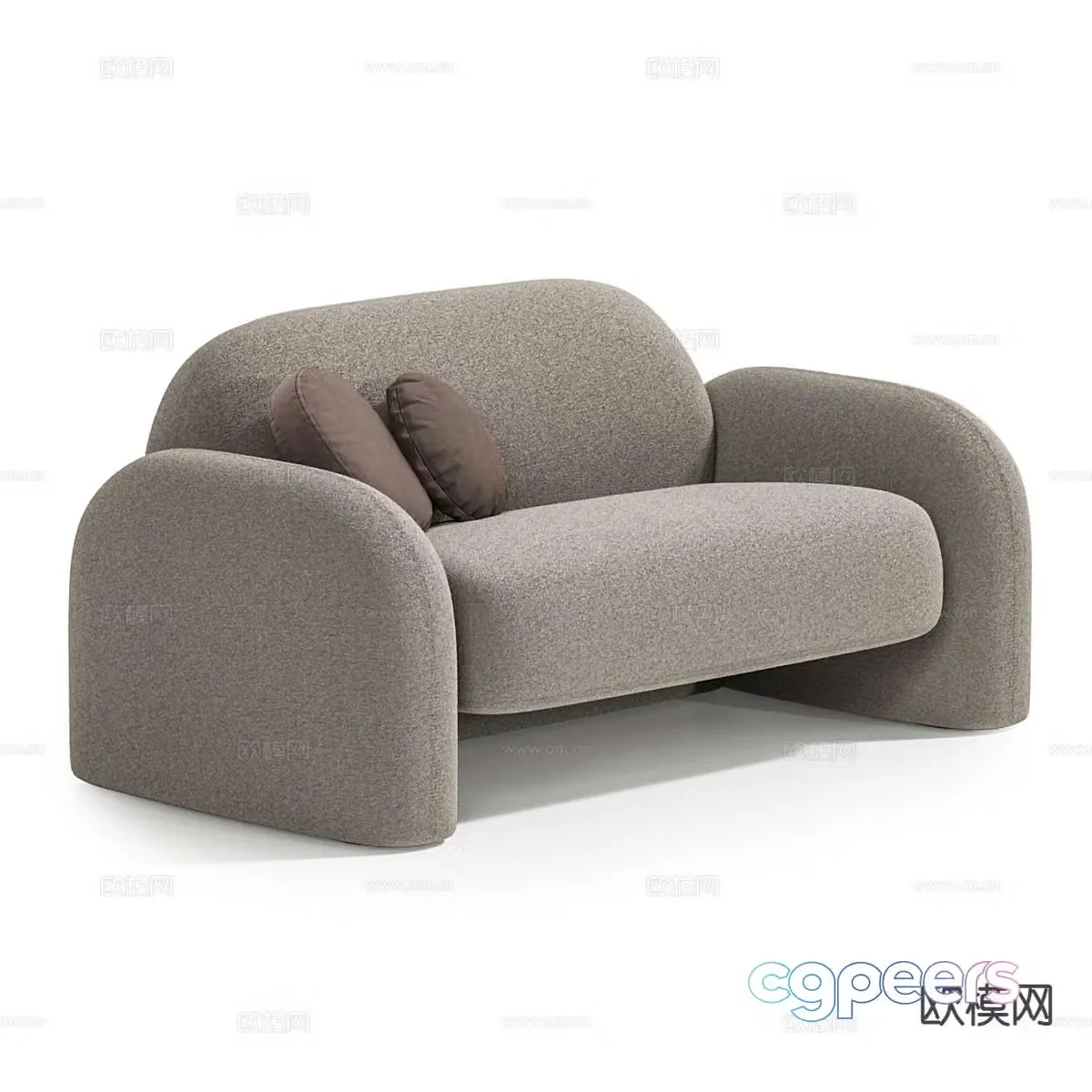 Modern love sofa 3d model