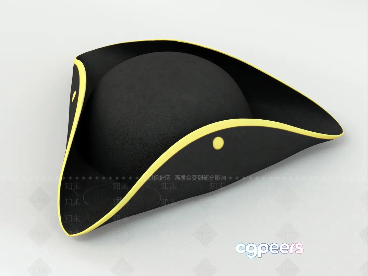 Napoleonic Hat 3D Model – 17138 – VRAY Render