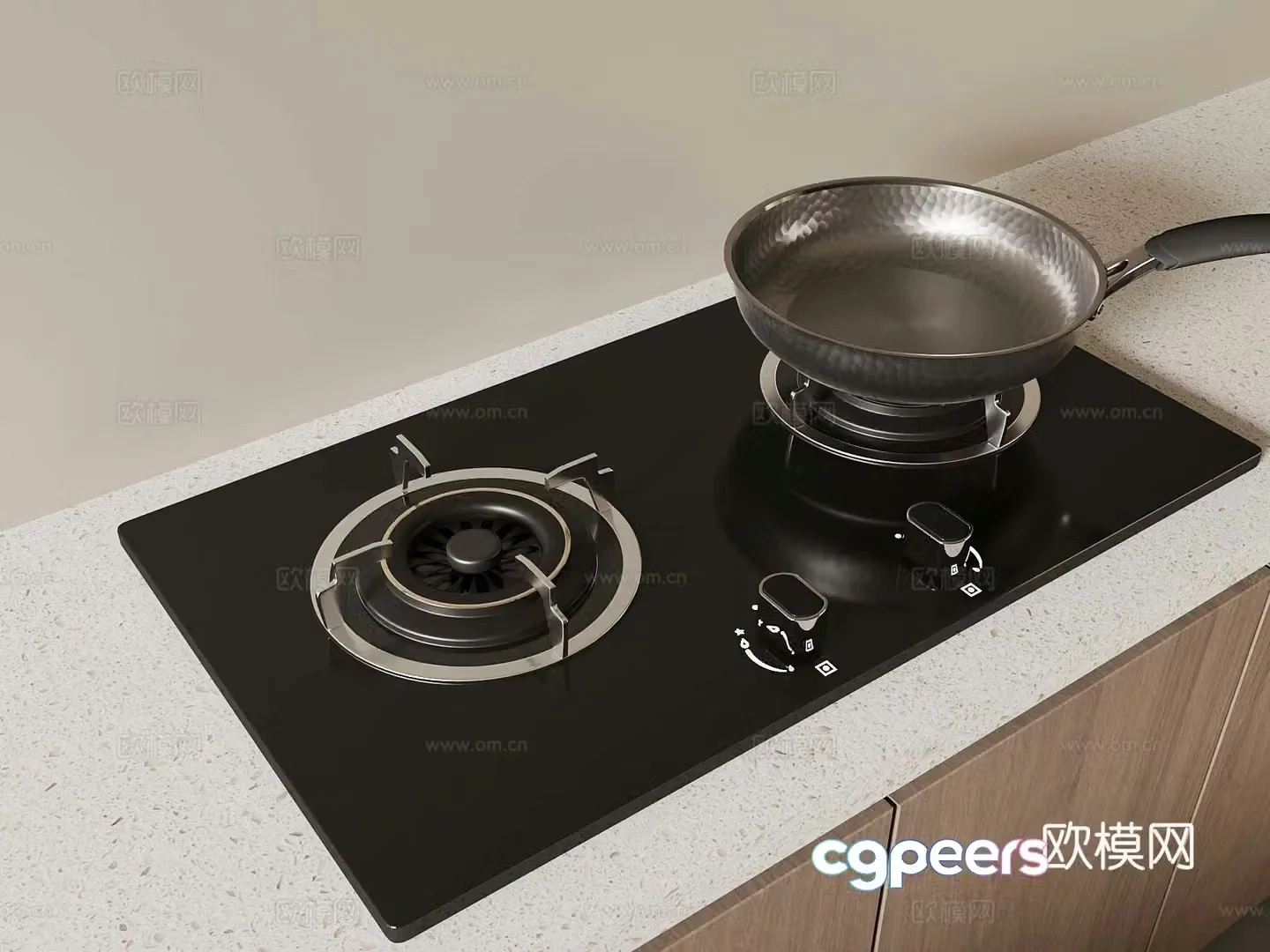Modern gas stove gas stove stove stove 3D model