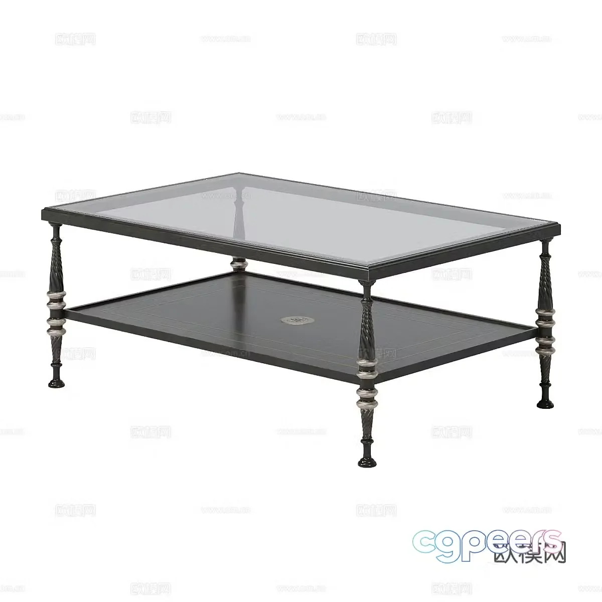 French simple coffee table coffee table simple coffee table living room tea table 3D model