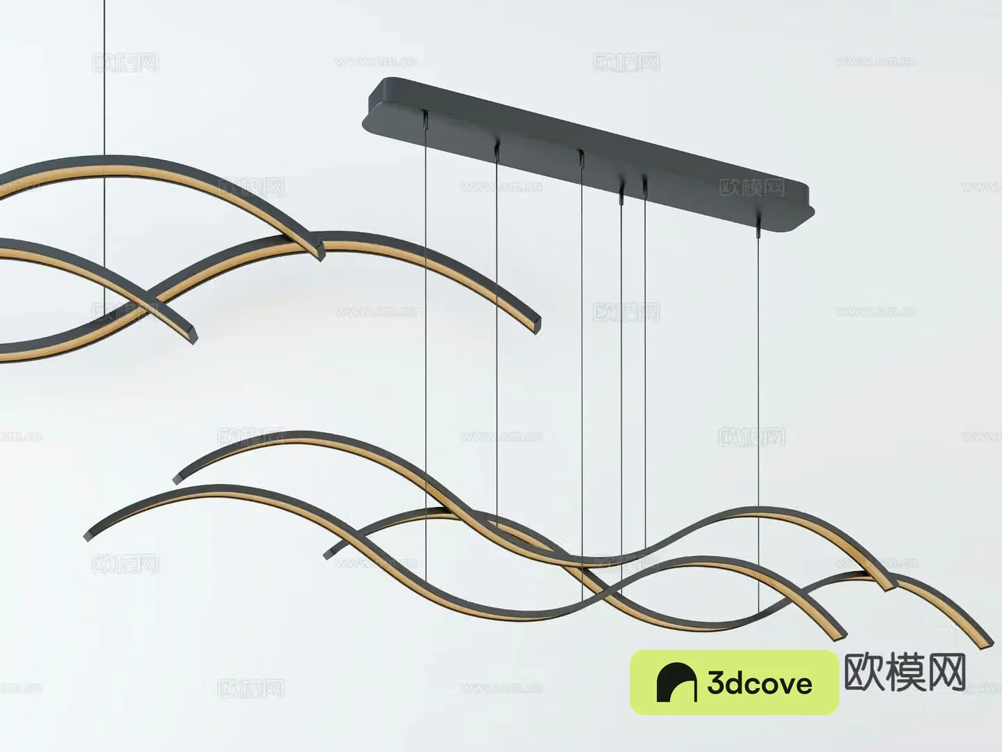 Postmodern chandelier curve chandelier