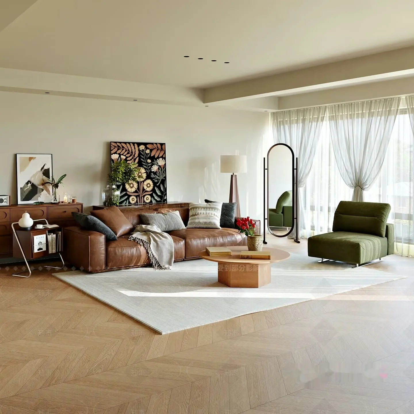 Modern Living Room 3D Model – 19758 – VRAY Render