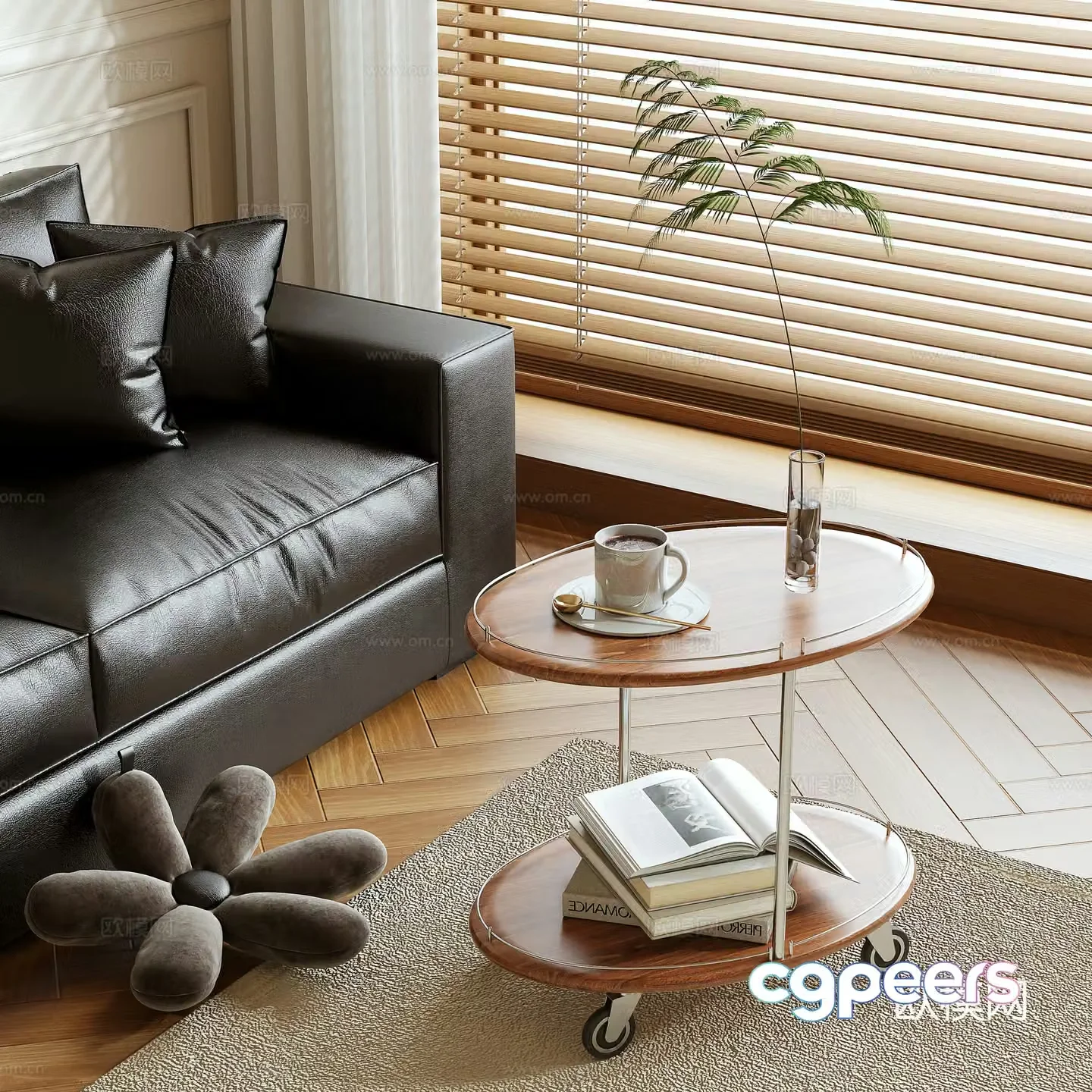 Log wind edge 3D model