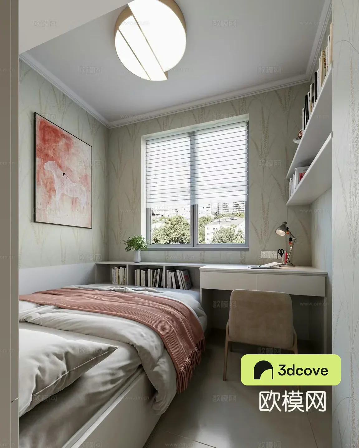 Tatami children’s room floor bed desk