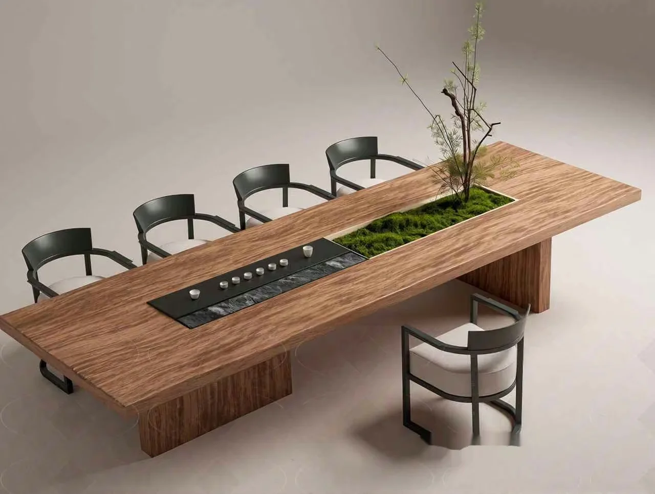 Modern Wooden Table 3D Model – 10200 – CORONA Render