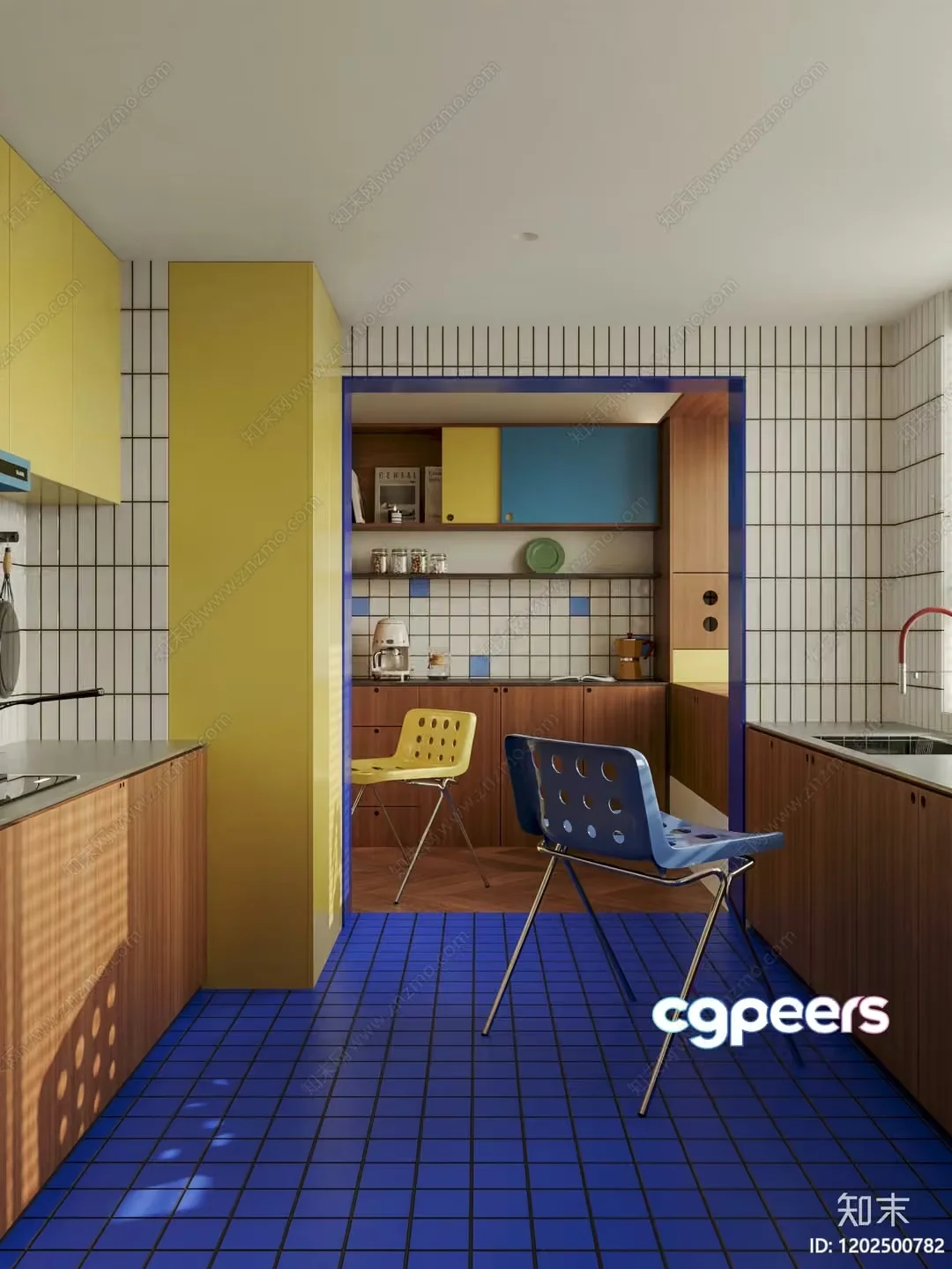 A Modern Kitchen 3D Model – 780 – CORONA Render