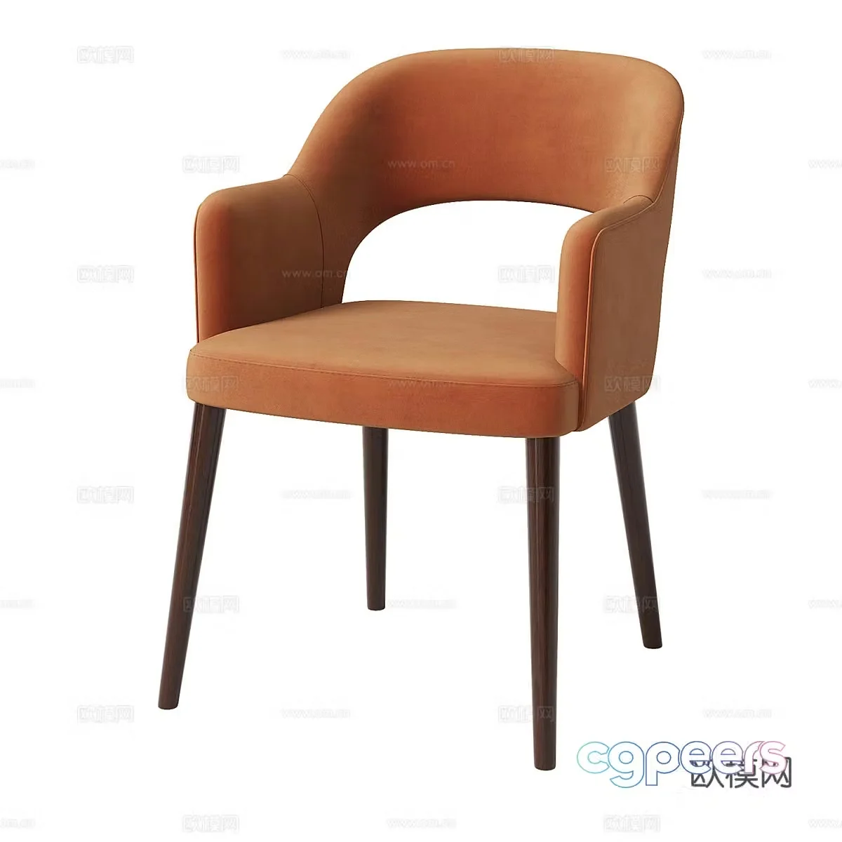 Modern simple single sofa single sofa 3d model