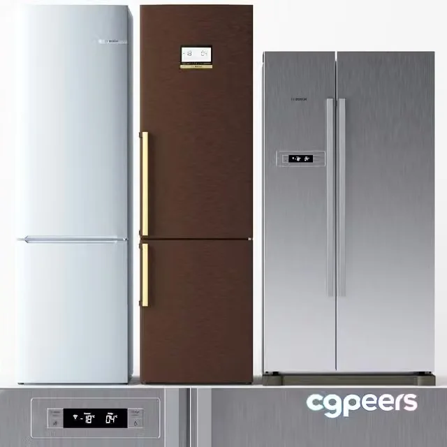 3ds Max Free – Set of refrigerators BOSCH 2