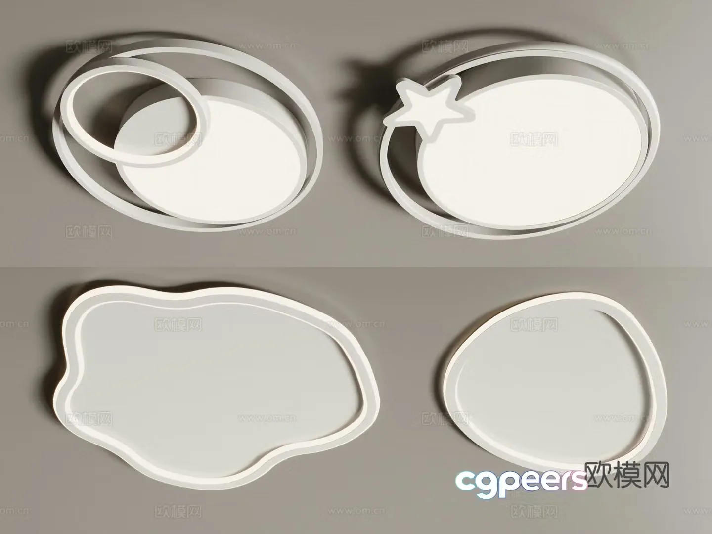 Modern ceiling light 3d model