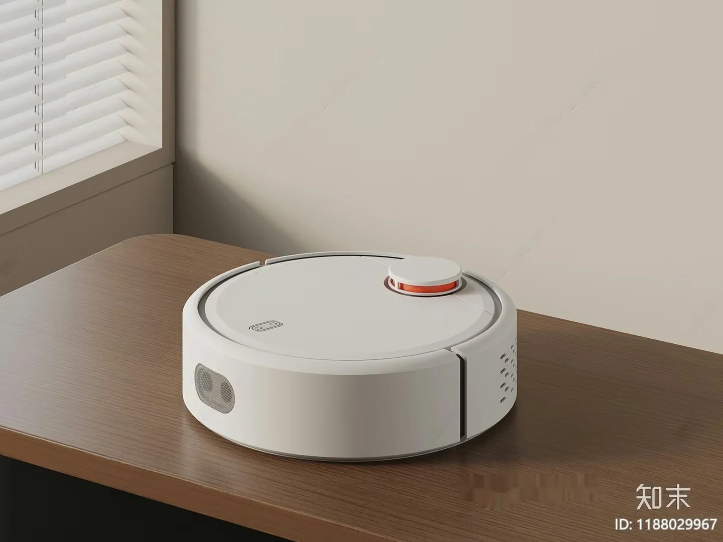 A White Robot Vacuum Cleaner 3D Model – 19080 – VRAY Render