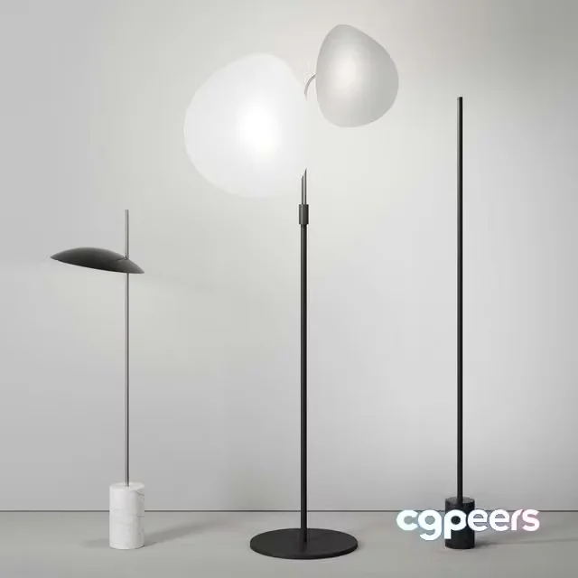 3ds Max Free – Floor lamp by bs living