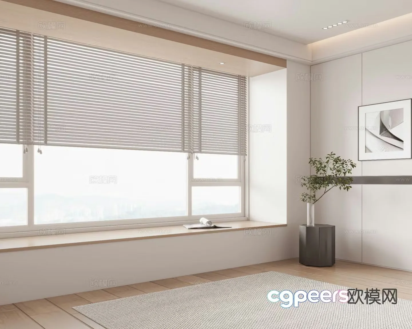 Modern Venetian Blinds 3d model