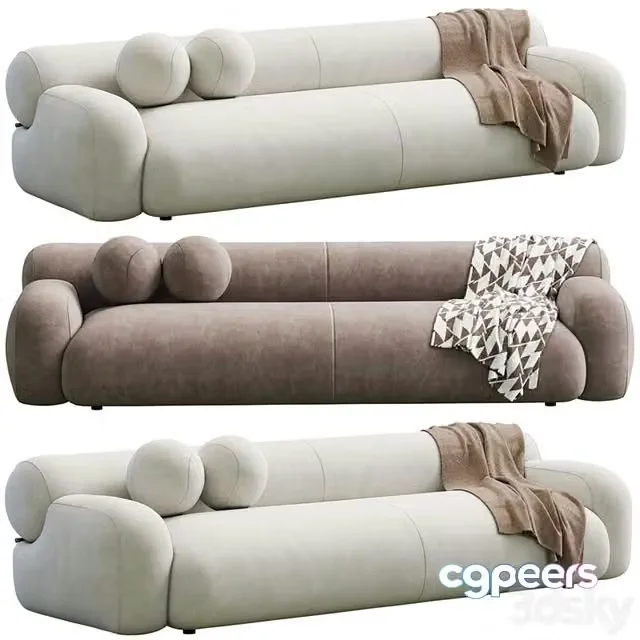 3ds Max Free – Sofa Oskar By Meridiani