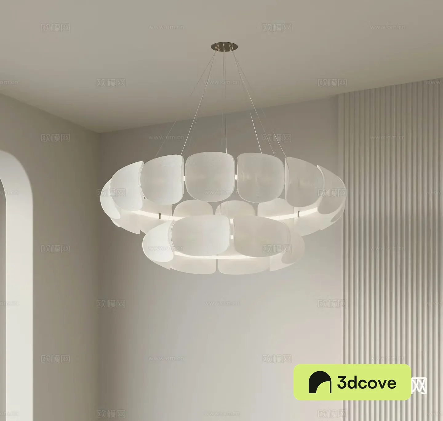 Cream style chandelier art chandelier