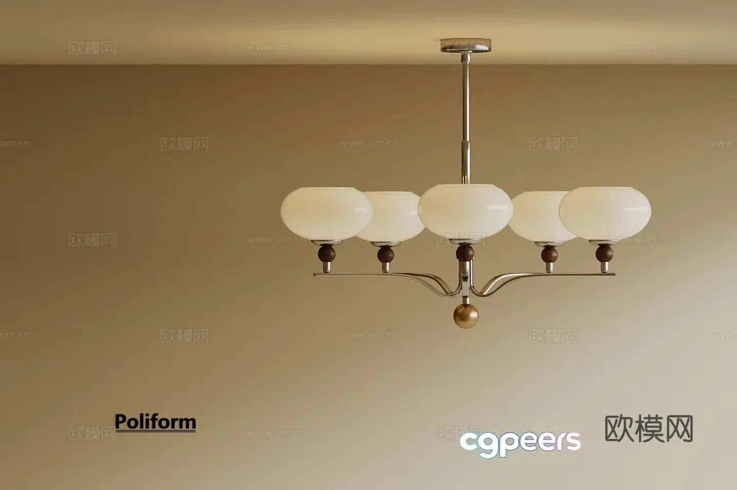 French chandeliers 3d model
