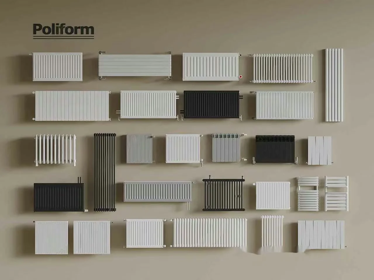 A Collection Of Radiators 3D Model – 15762 – VRAY Render