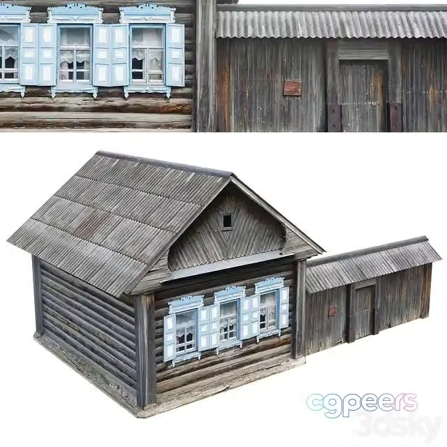3ds Max Free – Wooden hut
