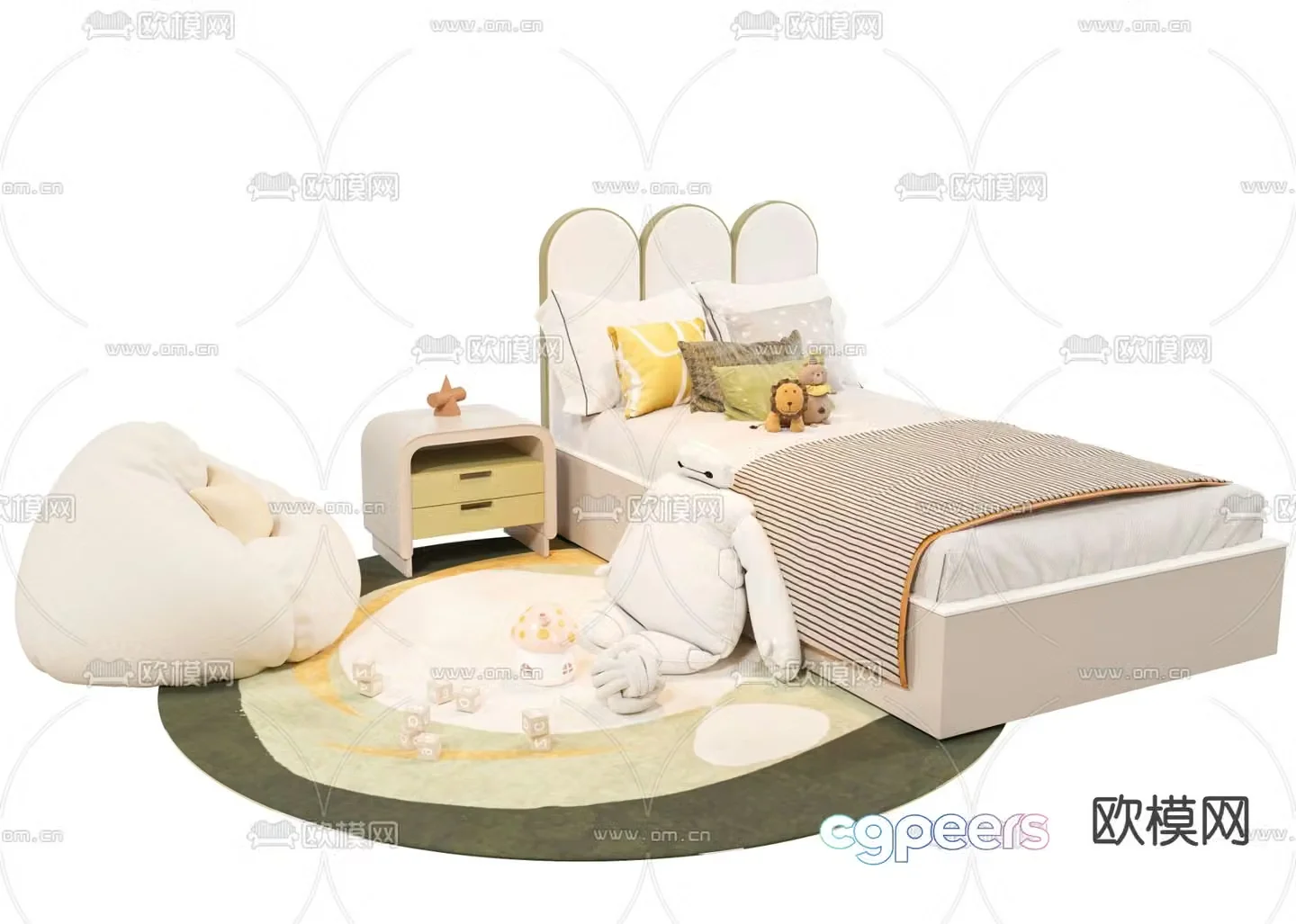 Children’s bed 3d model