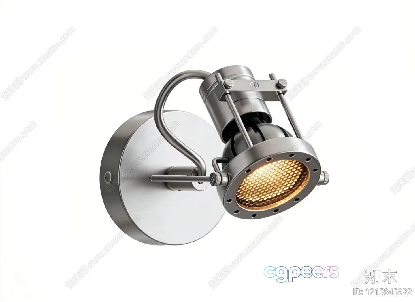 Gold Light Fixture 3D Model – 11702 – VRAY Render