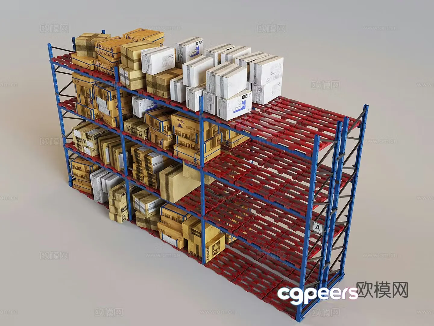 Warehouse shelf storage rack display rack storage rack 3D model
