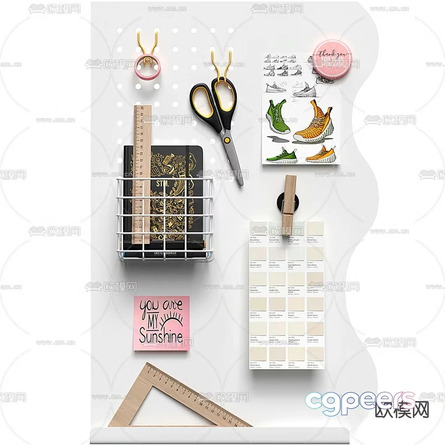Modern children’s decorative pendant 3d model