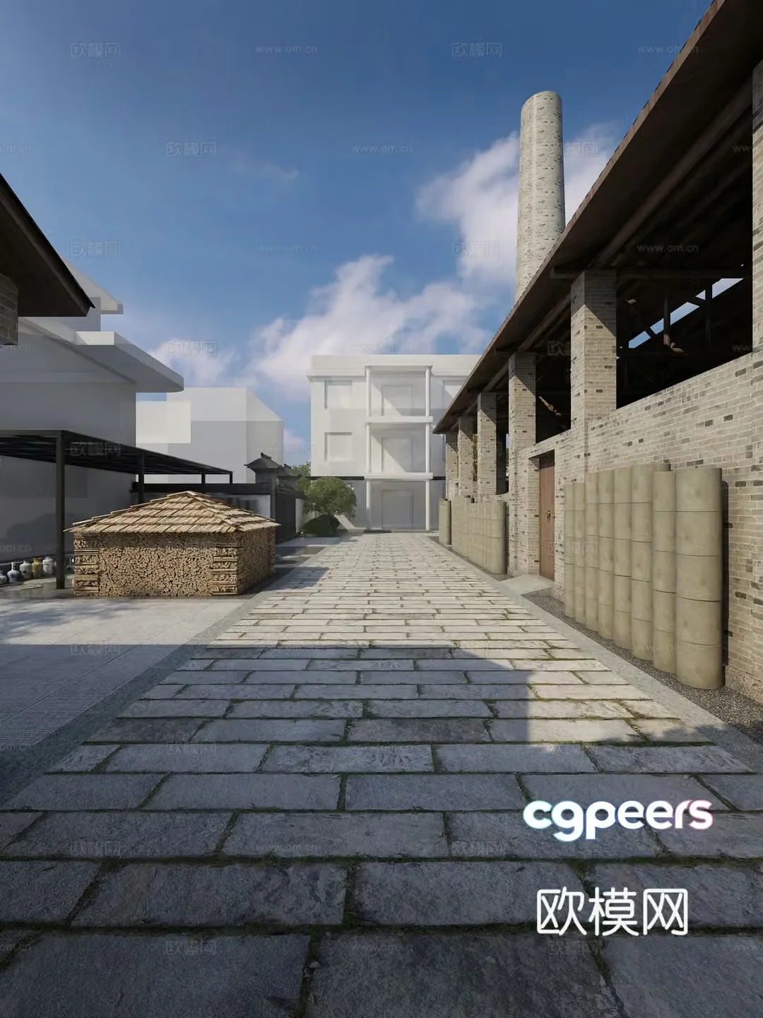 New Chinese ceramic wood kiln 3D model