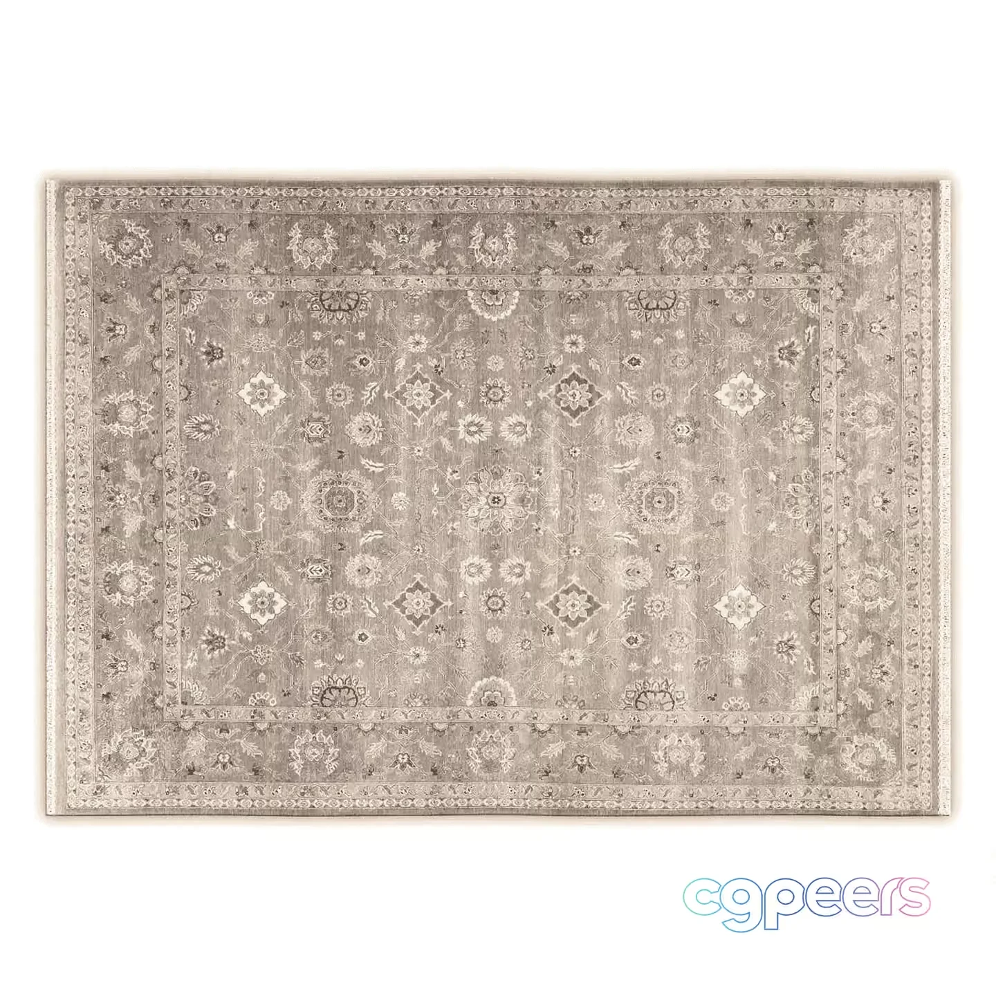 Vintage Floral Rug 3D Model – 16502 – VRAY Render