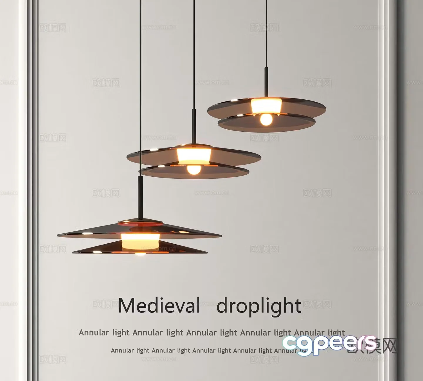 Modern restaurant chandeliers bar art chandeliers bedside chandeliers 3D model