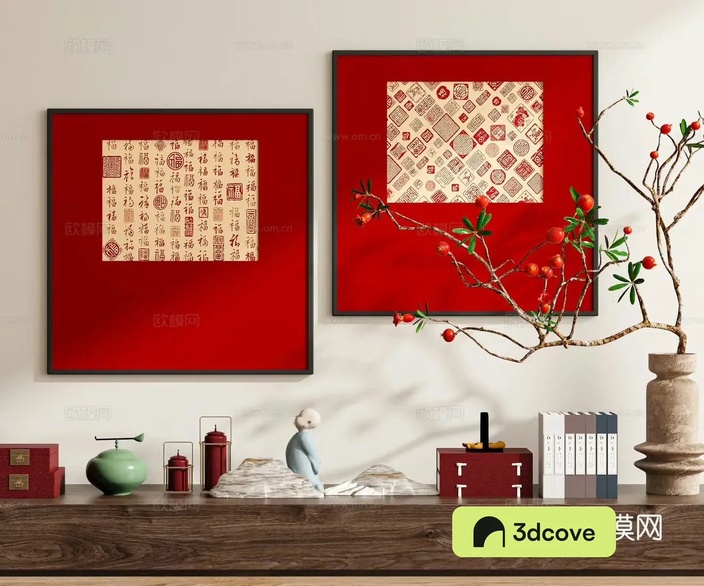 New Chinese style hanging paintings festive hanging paintings
