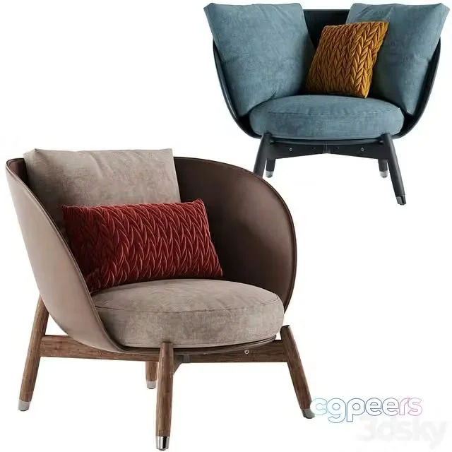 3ds Max Free – Flexform Eri armchair