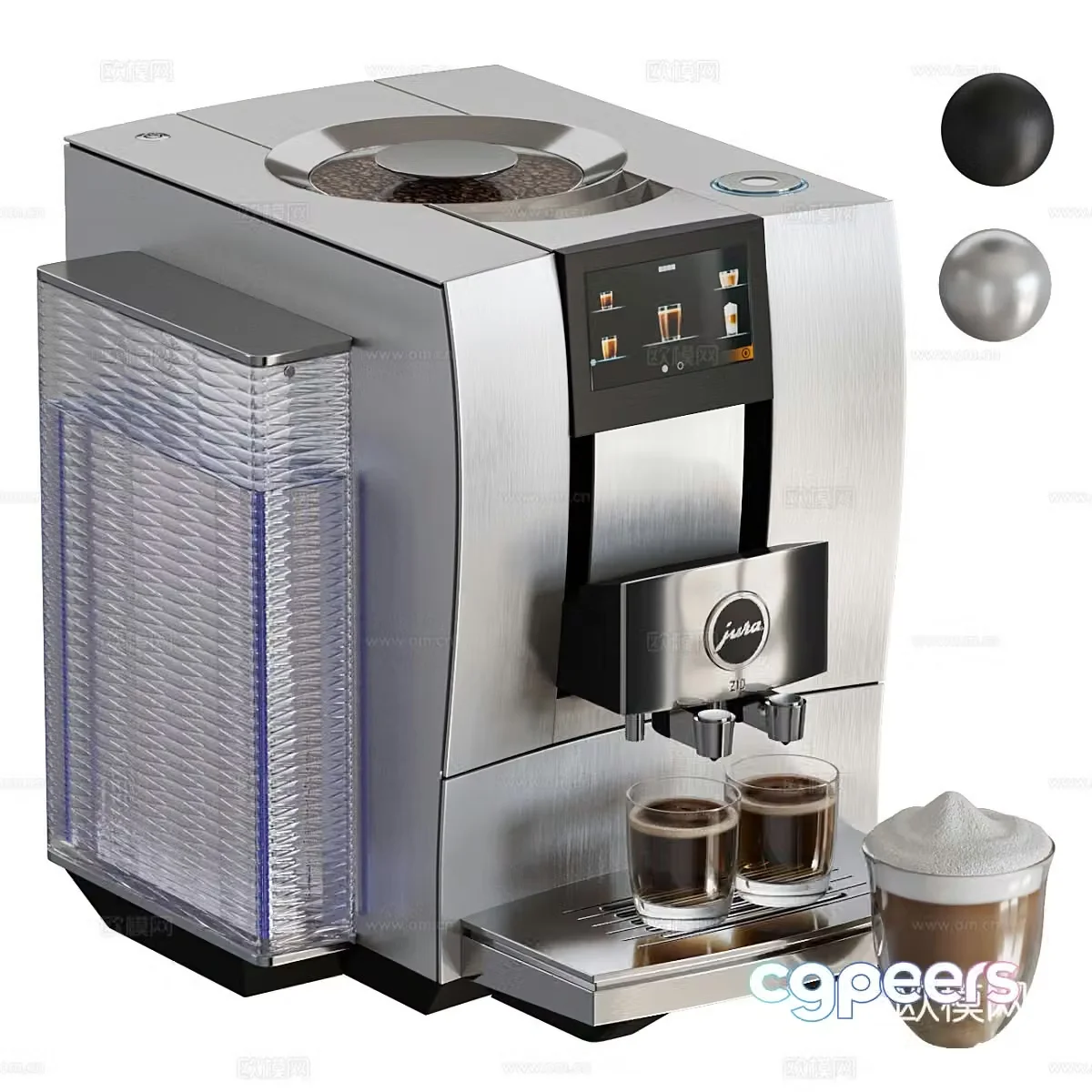 Coffee machine beverage machine coffee cup household appliances kitchen appliances daily small household appliances 3D model