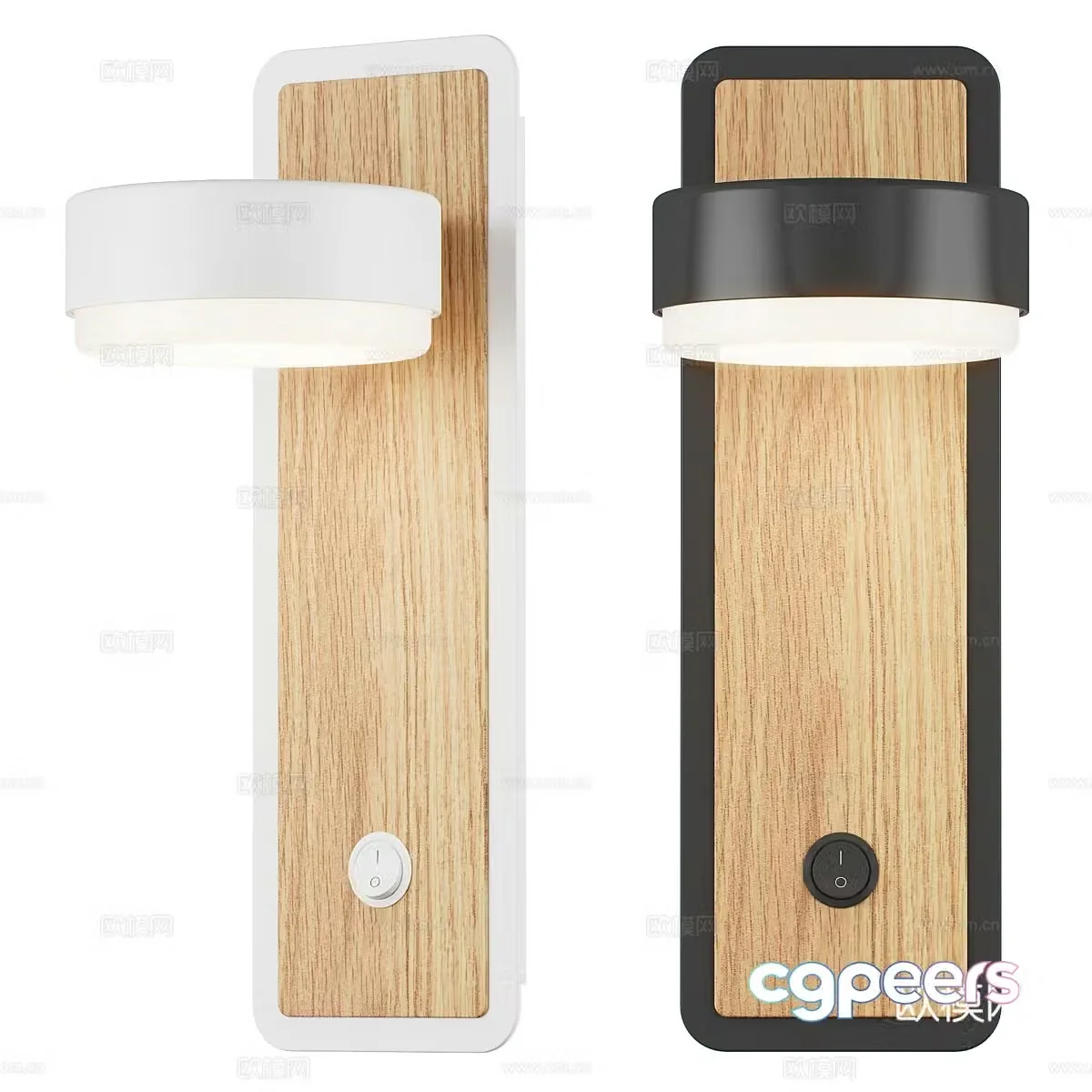 Nordic simple wall lamp wall lamp simple wall lamp decorative wall lamp wooden wall lamp lamp 3d model
