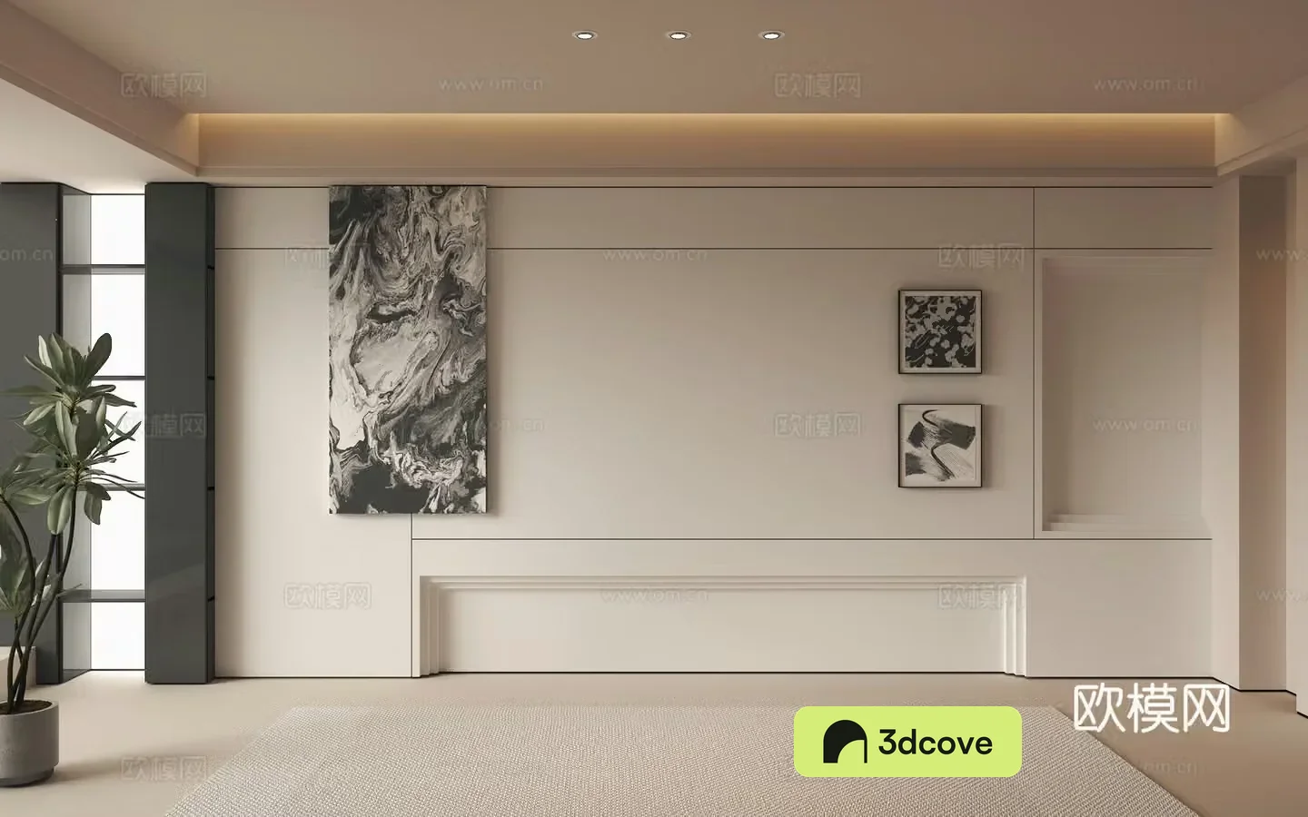 Modern background wall decorative