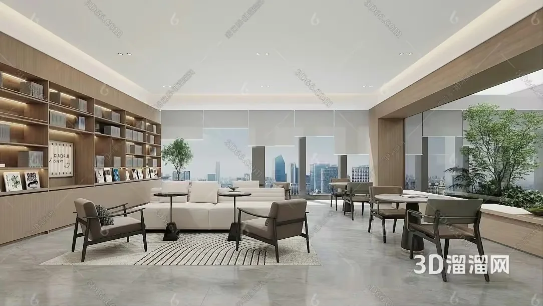 Modern Living Room 3D Model – 4026 – VRAY Render