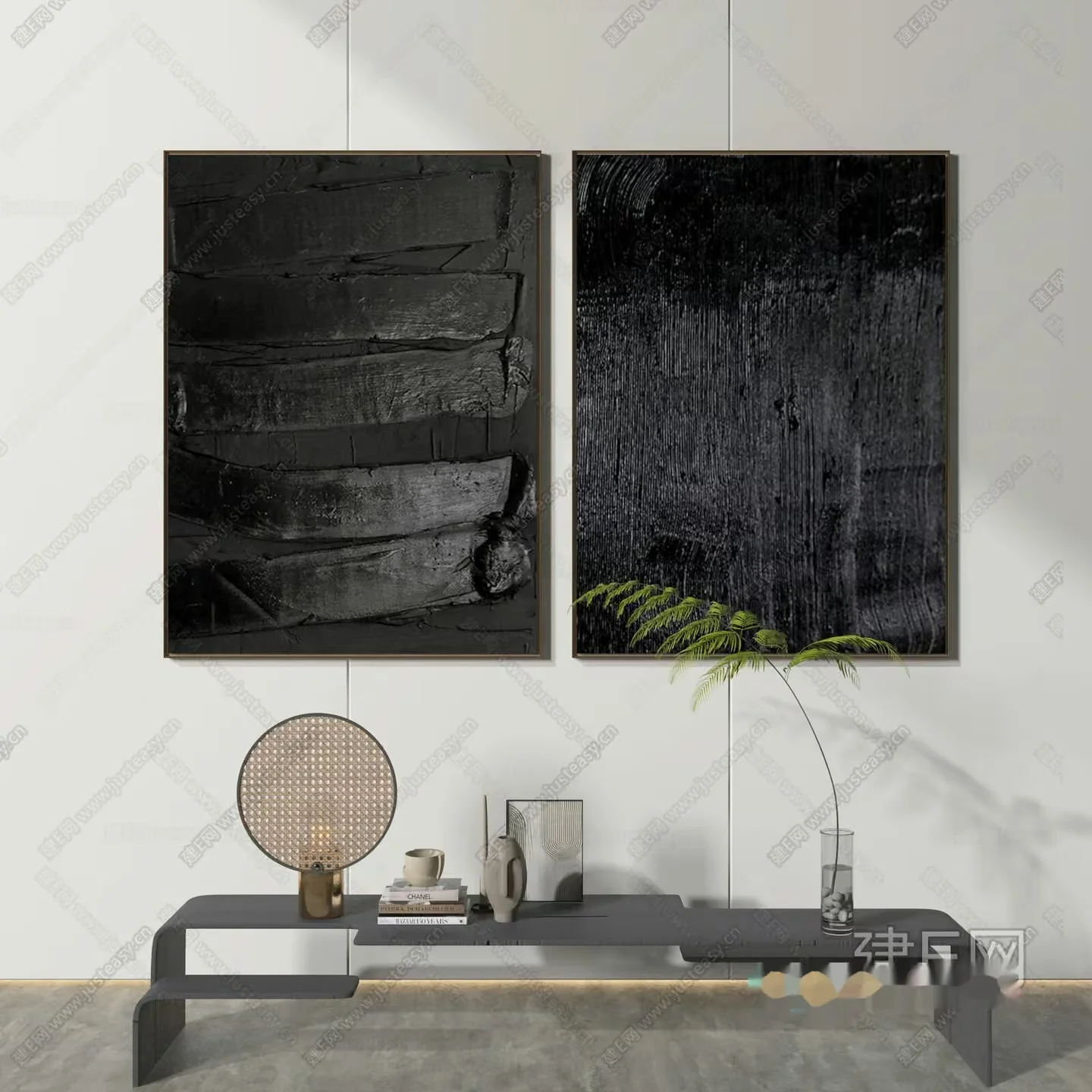 Modern Living Room 3D Model – 4628 – VRAY Render