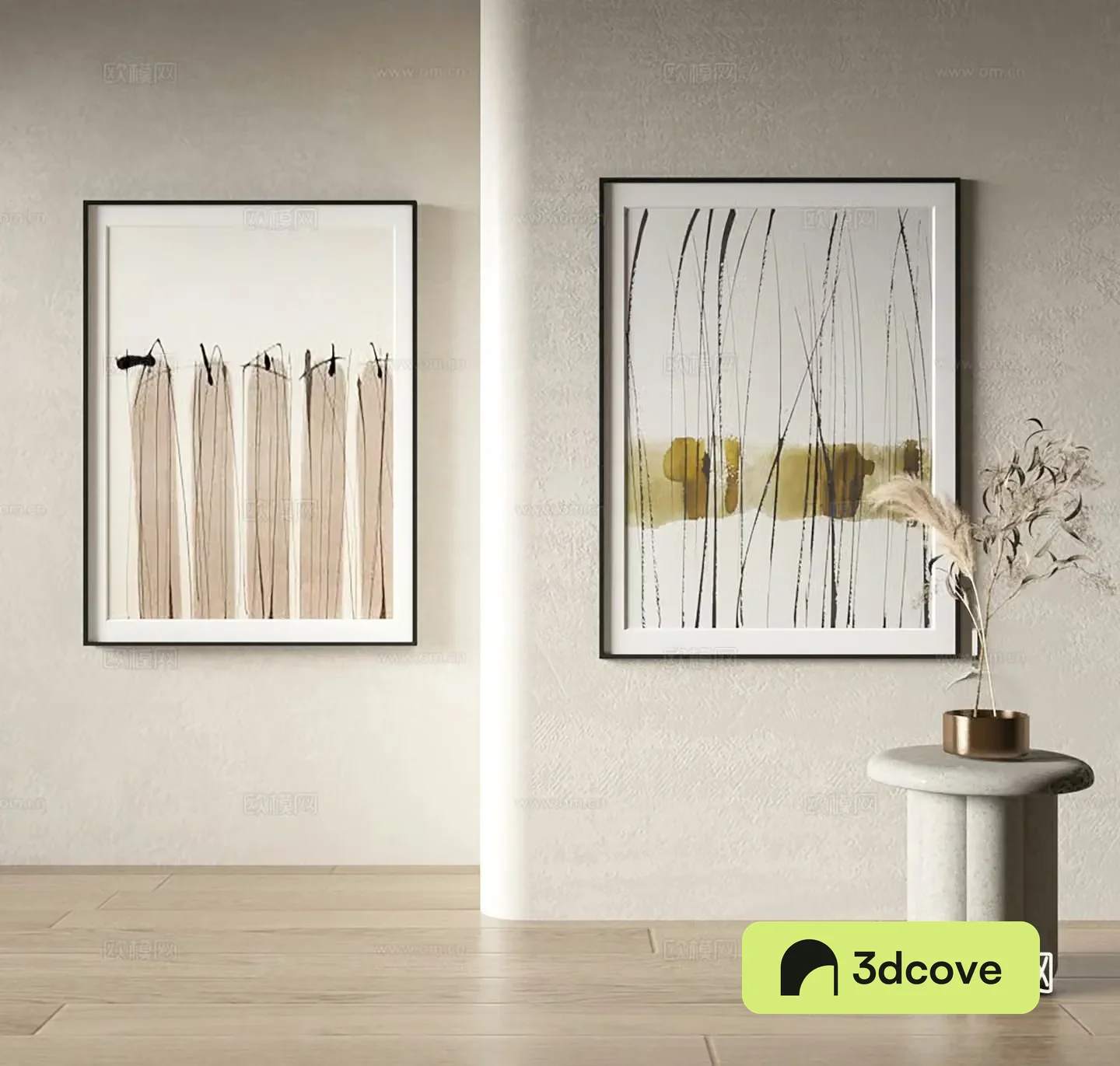 New Chinese style decorative painting ink abstract painting
